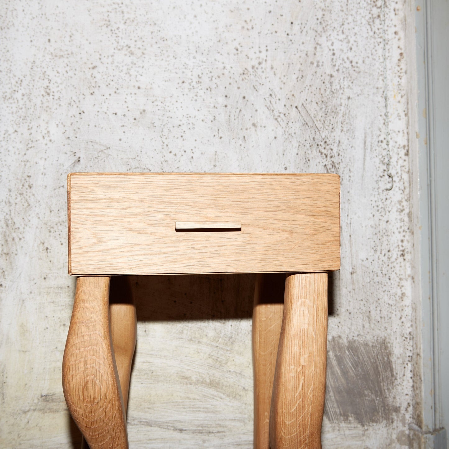Foot Side Table in Oak End Tables