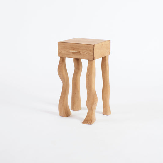 Foot Side Table in Oak End Tables