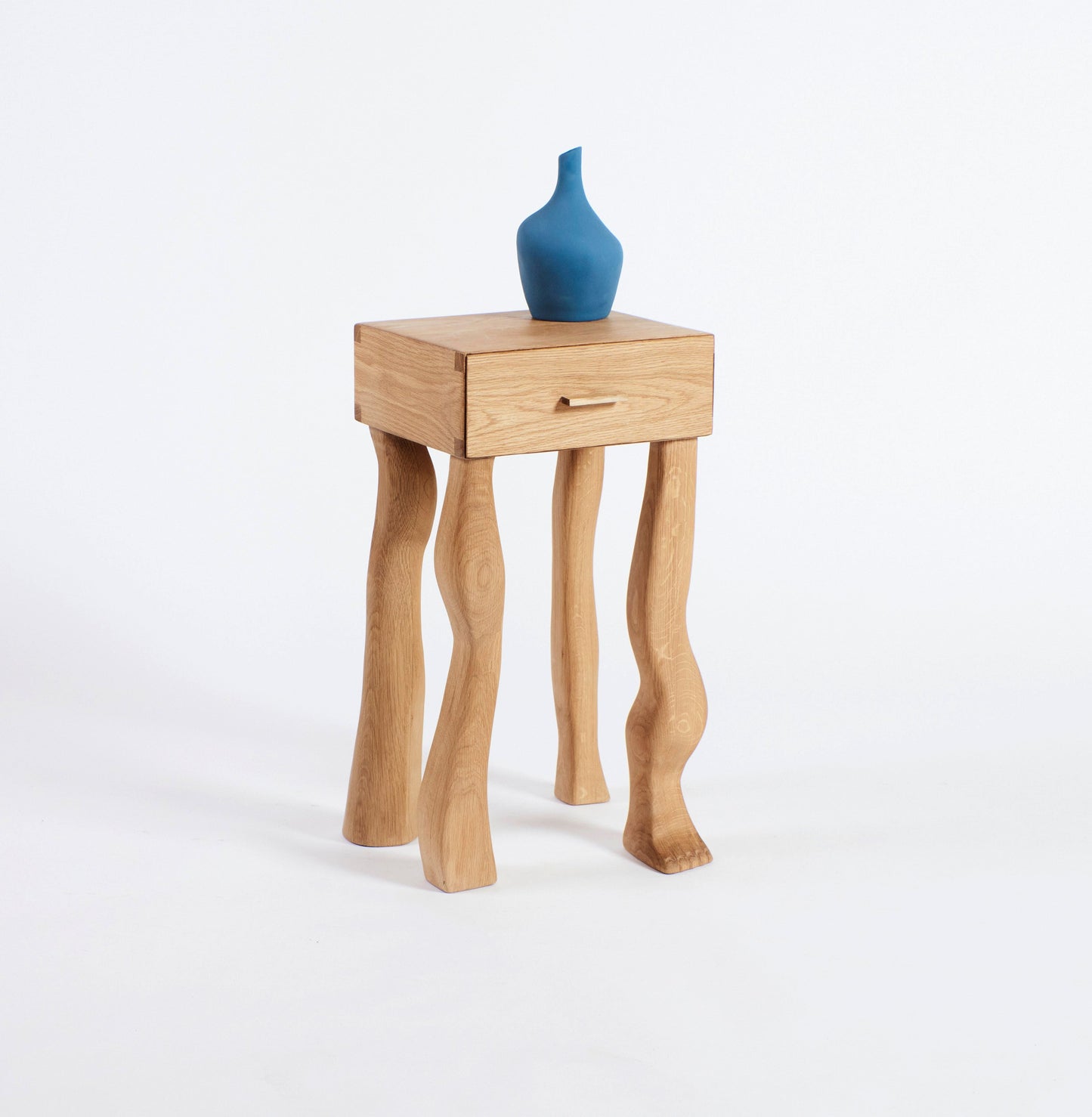 Foot Side Table in Oak End Tables
