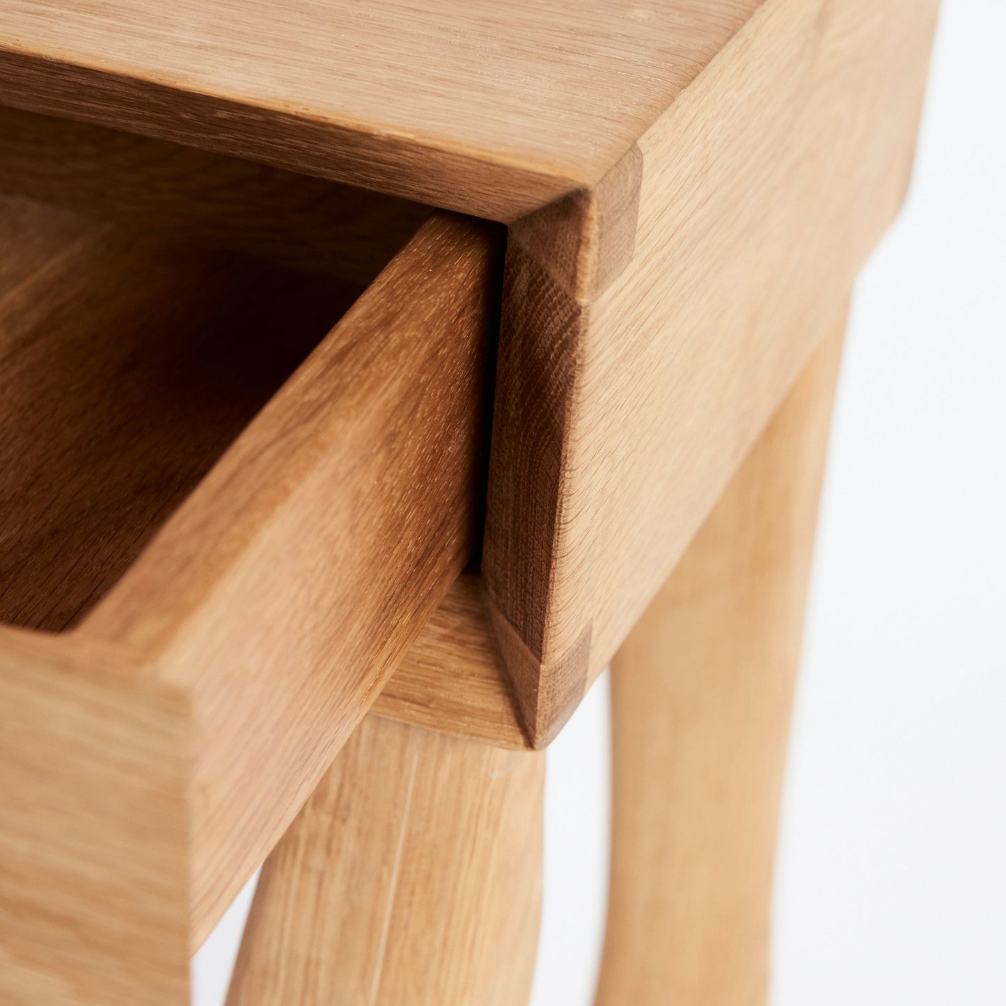 Foot Side Table in Oak End Tables
