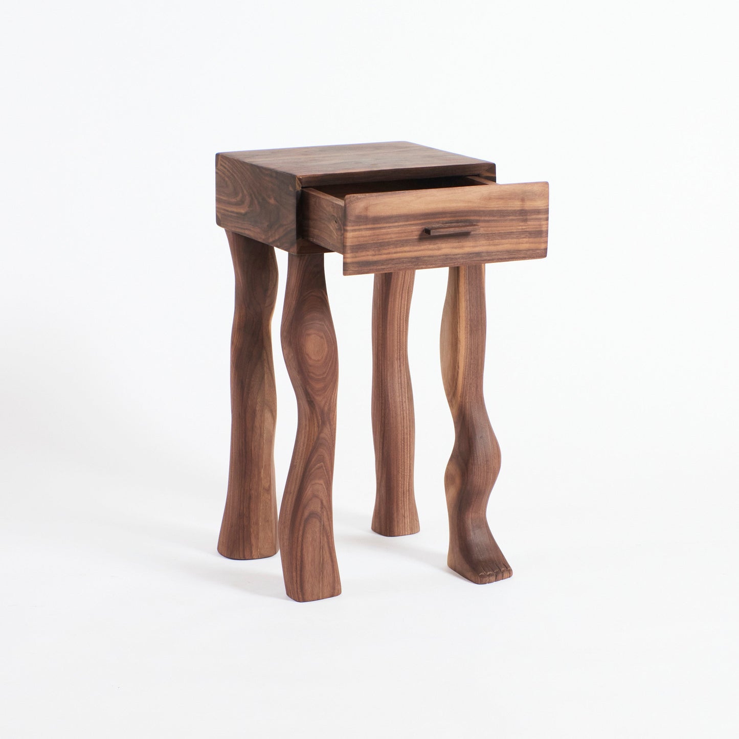 Foot Side Table in Walnut End Tables