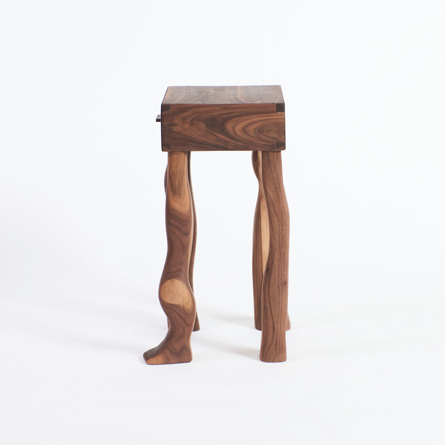 Foot Side Table in Walnut End Tables