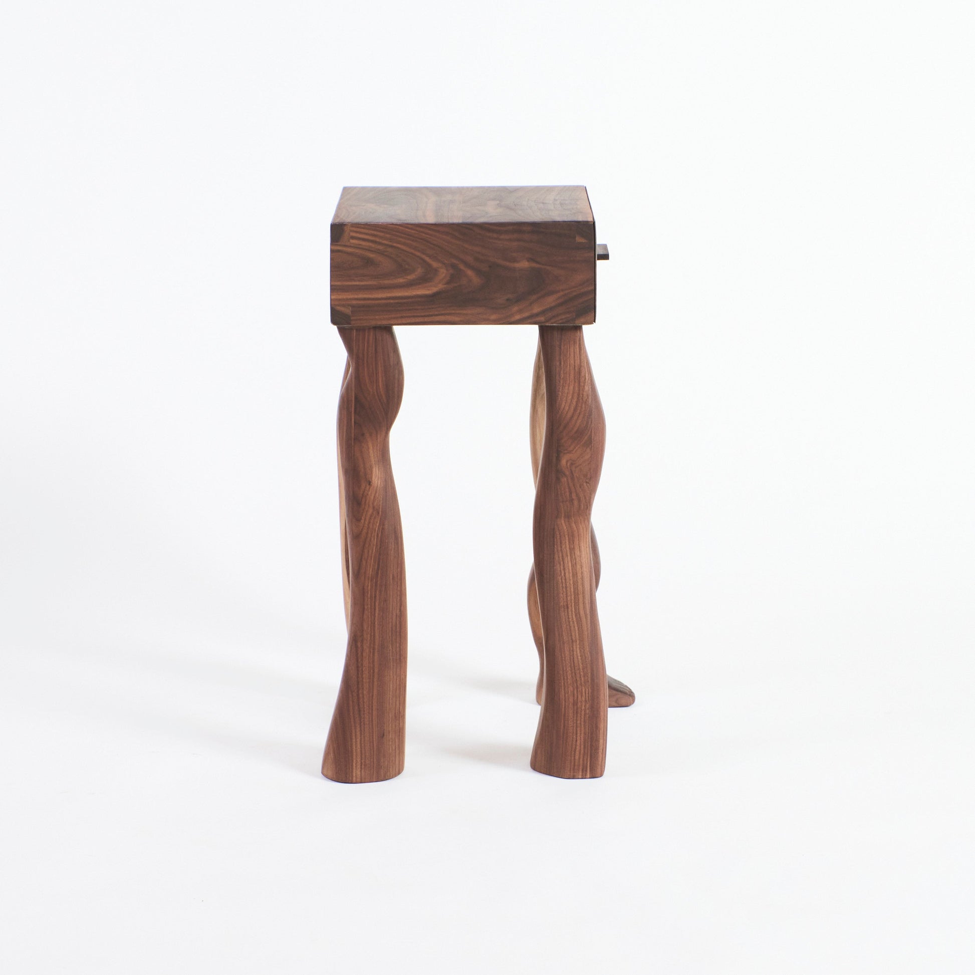 Foot Side Table in Walnut End Tables