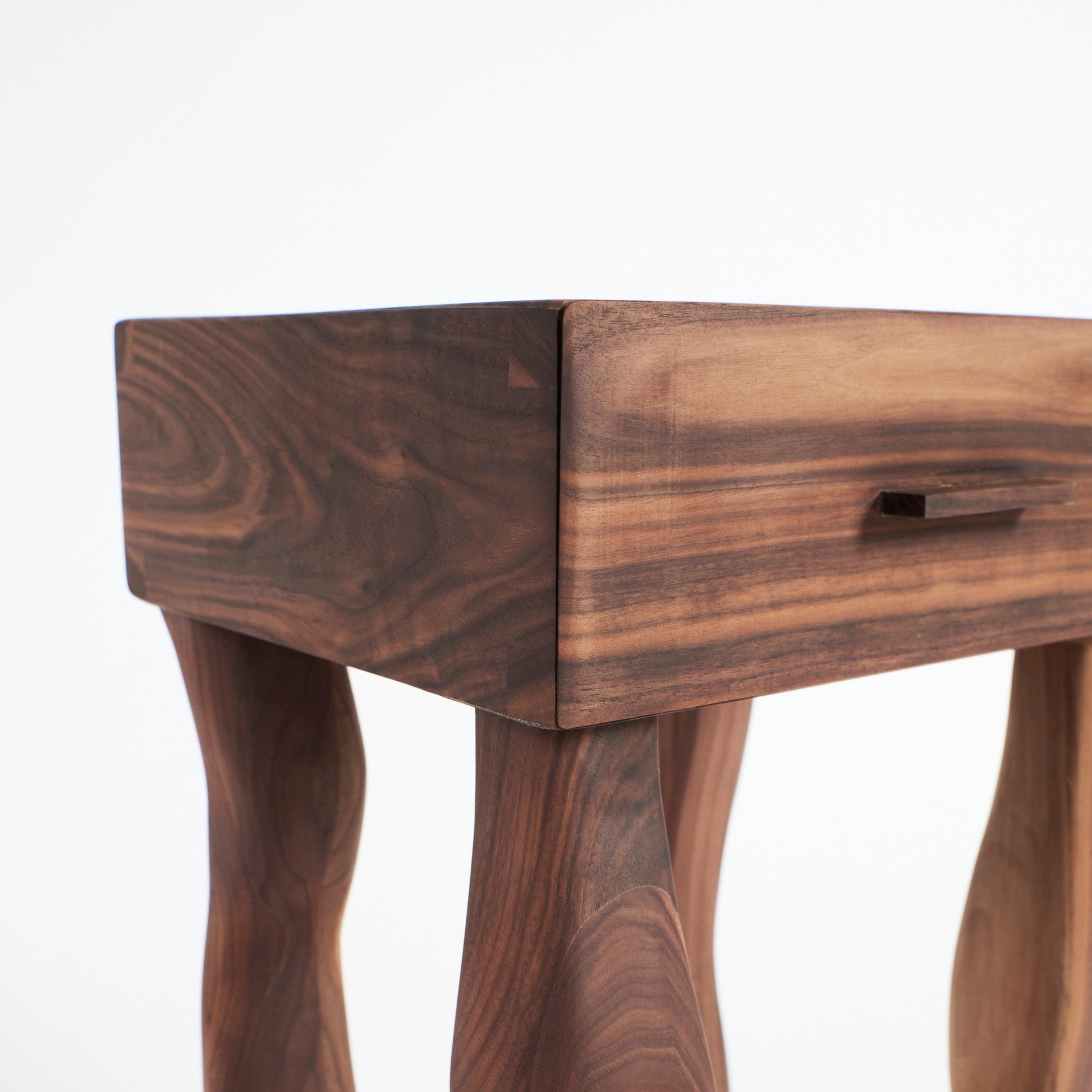 Foot Side Tables in Walnut (pair) End Tables