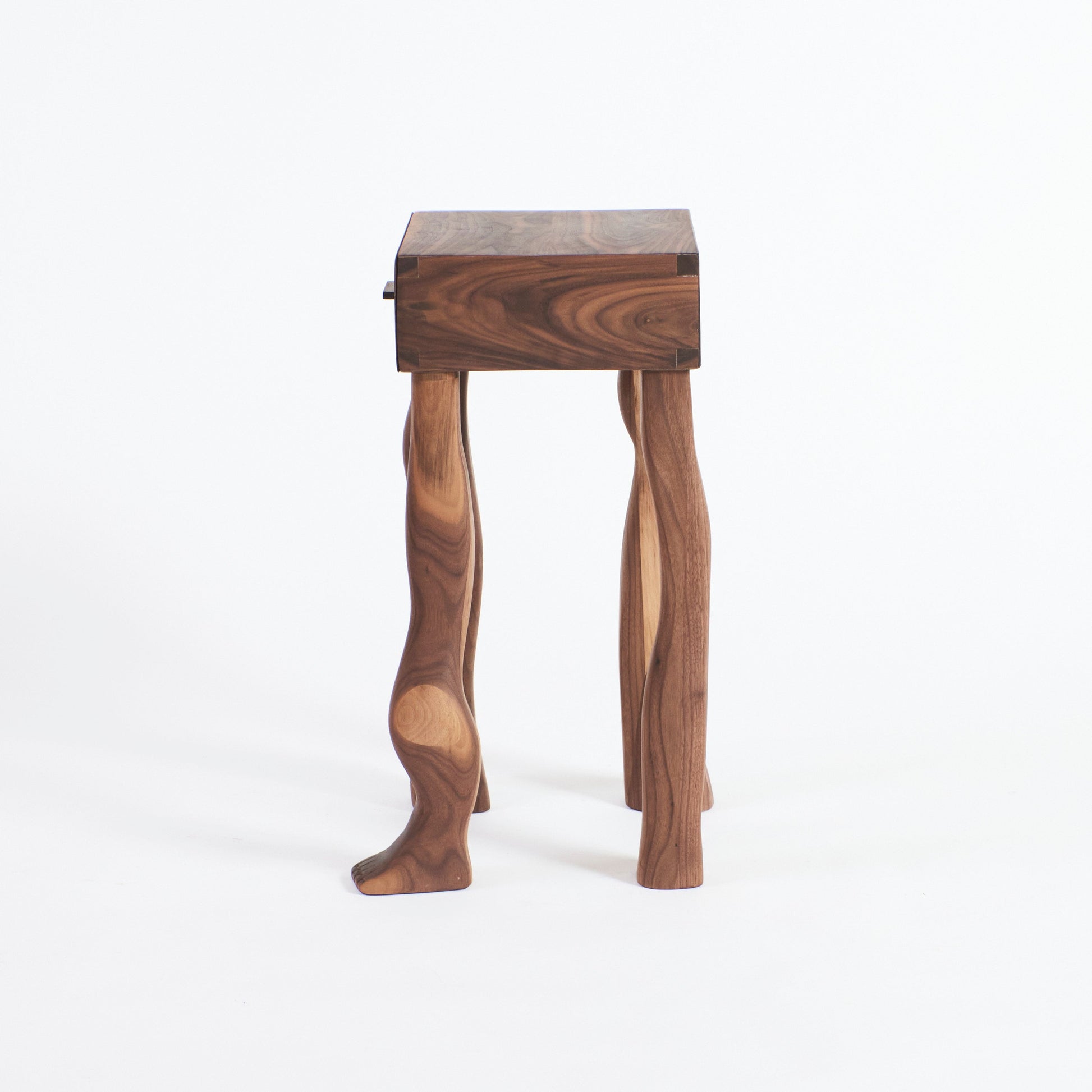 Foot Side Tables in Walnut (pair) End Tables