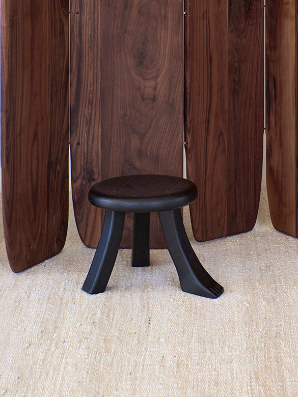 Foot Stool in Chestnut Black Stools