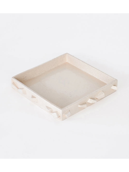 For Rachel' Tray - Large in Cream Trays