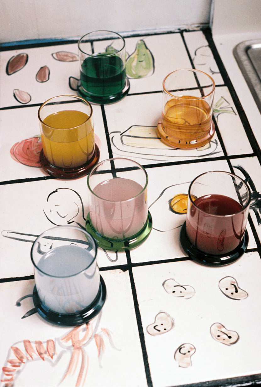 Fritter Tumblr Set Amber Decorative Objects