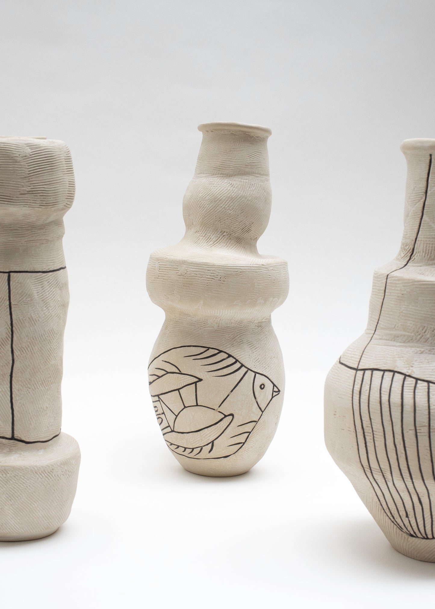 Kuro No. 5 by Egle Simkus Vases