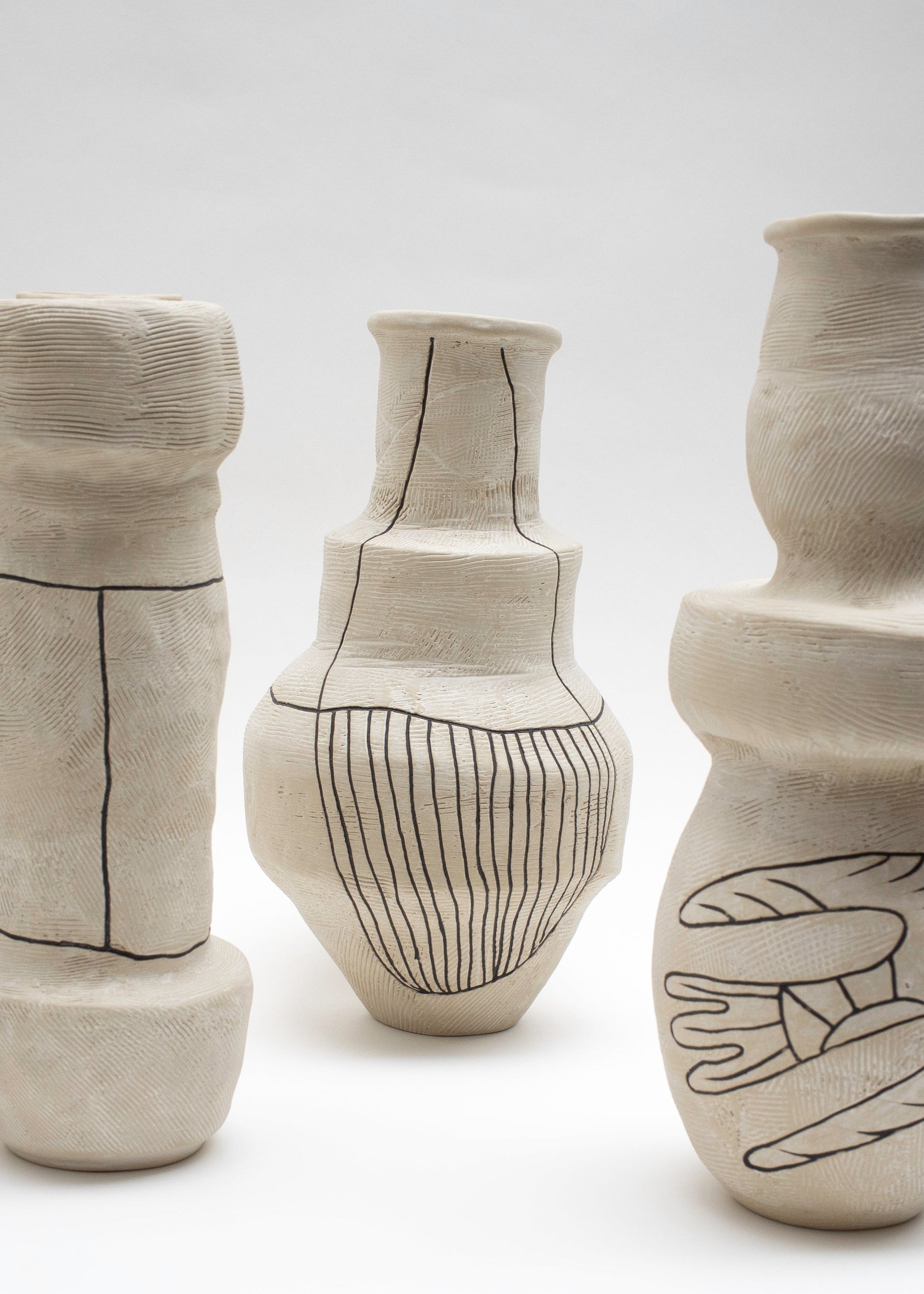 Kuro No. 5 by Egle Simkus Vases