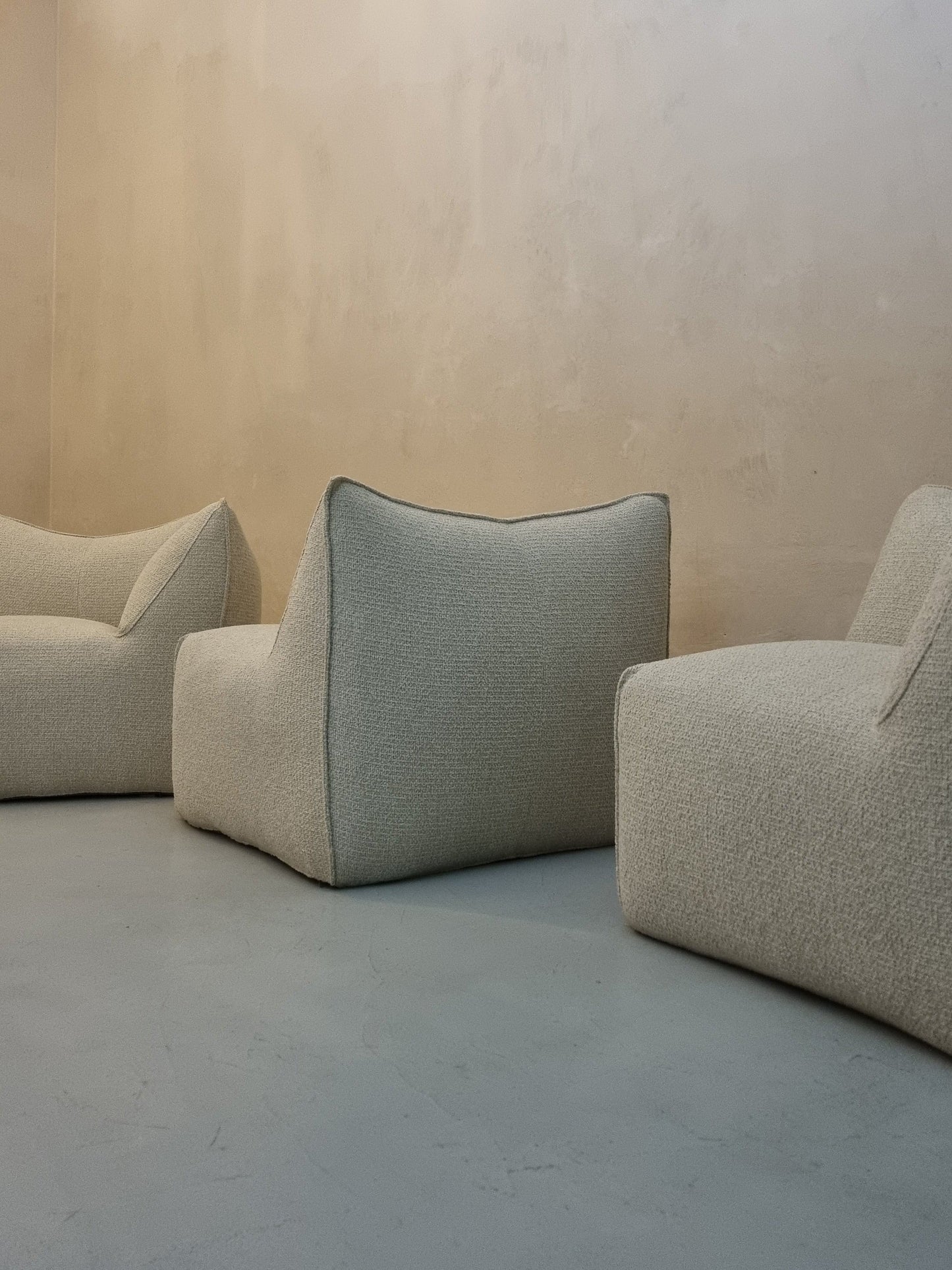 Le Bambole Three-Seater Boucle Sofa Sofas