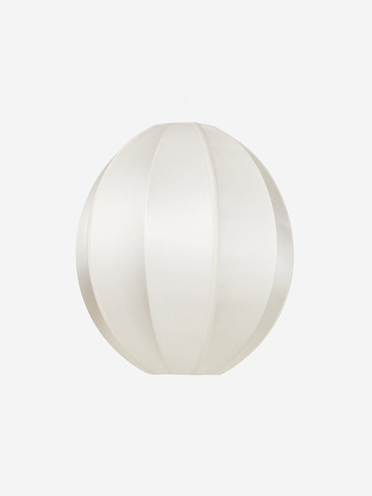 Oval Silk Pendant in Off White, Small by Oi Soi Oi Pendants