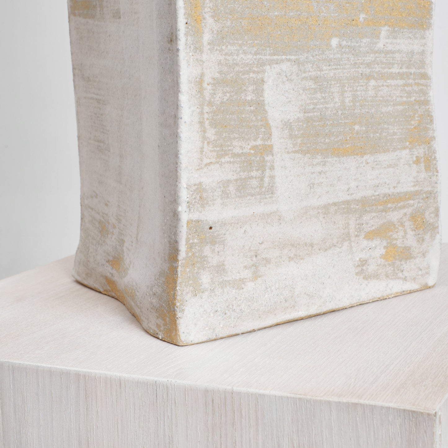 Rectangular Ceramic Light in Brushed White by Project 213A, Table Lamps