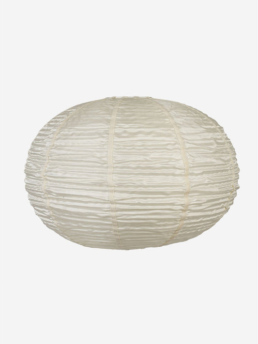 Round Folding Silk Pendant in Off White, Large by Oi Soi Oi Pendants