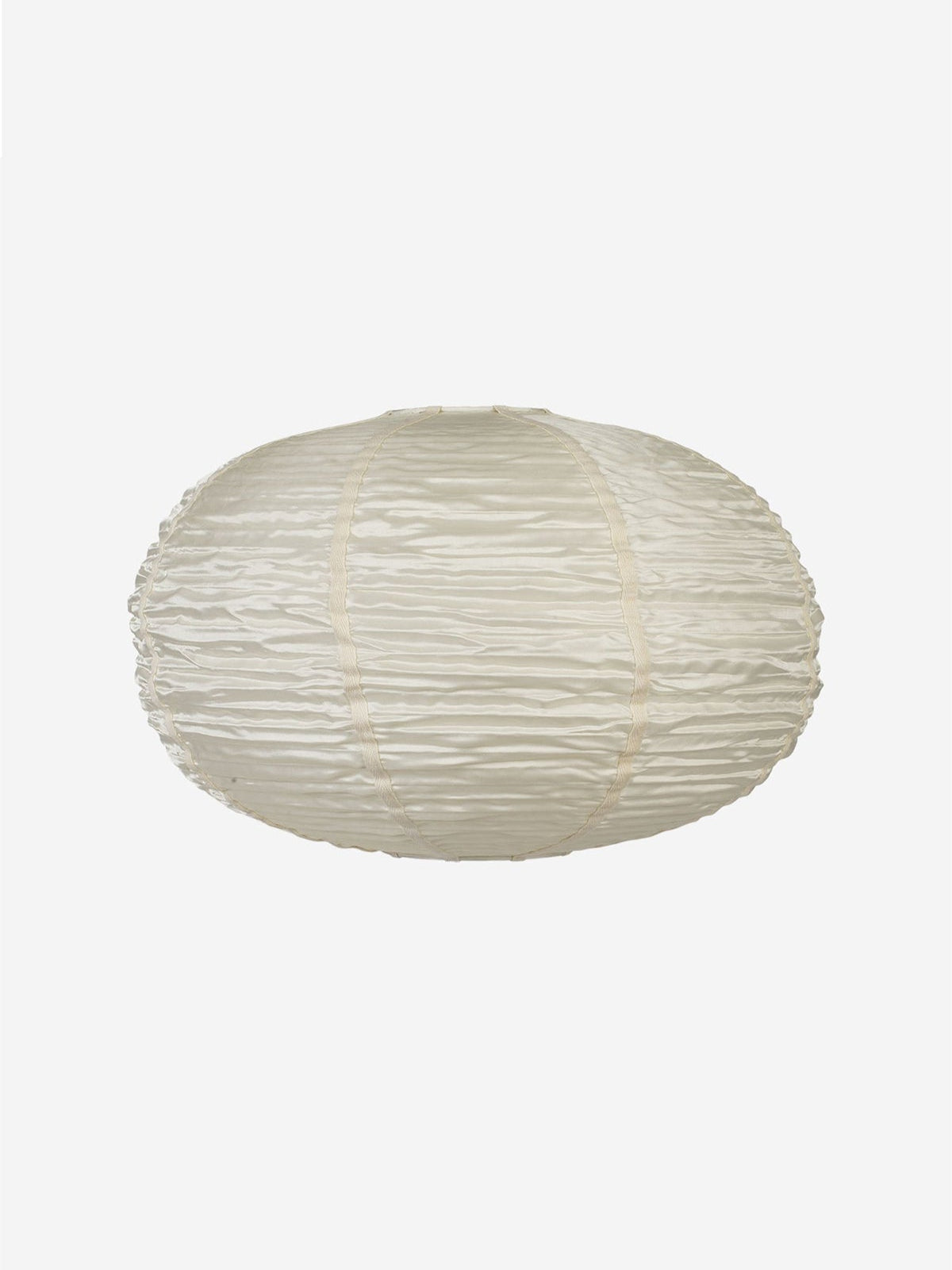 Round Folding Silk Pendant in Off White, Small by Oi Soi Oi Pendants