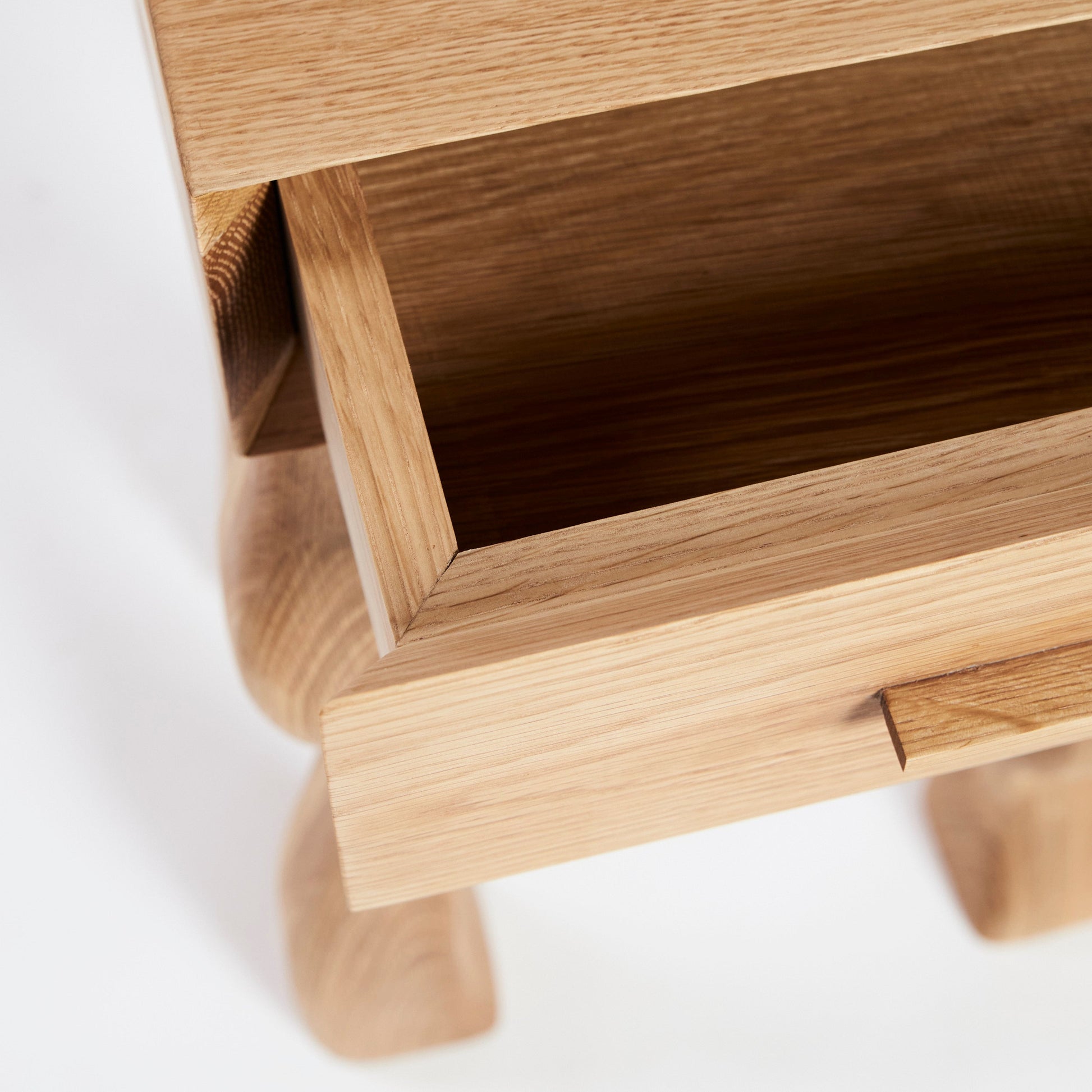 Side Table in Oak - No Foot End Tables