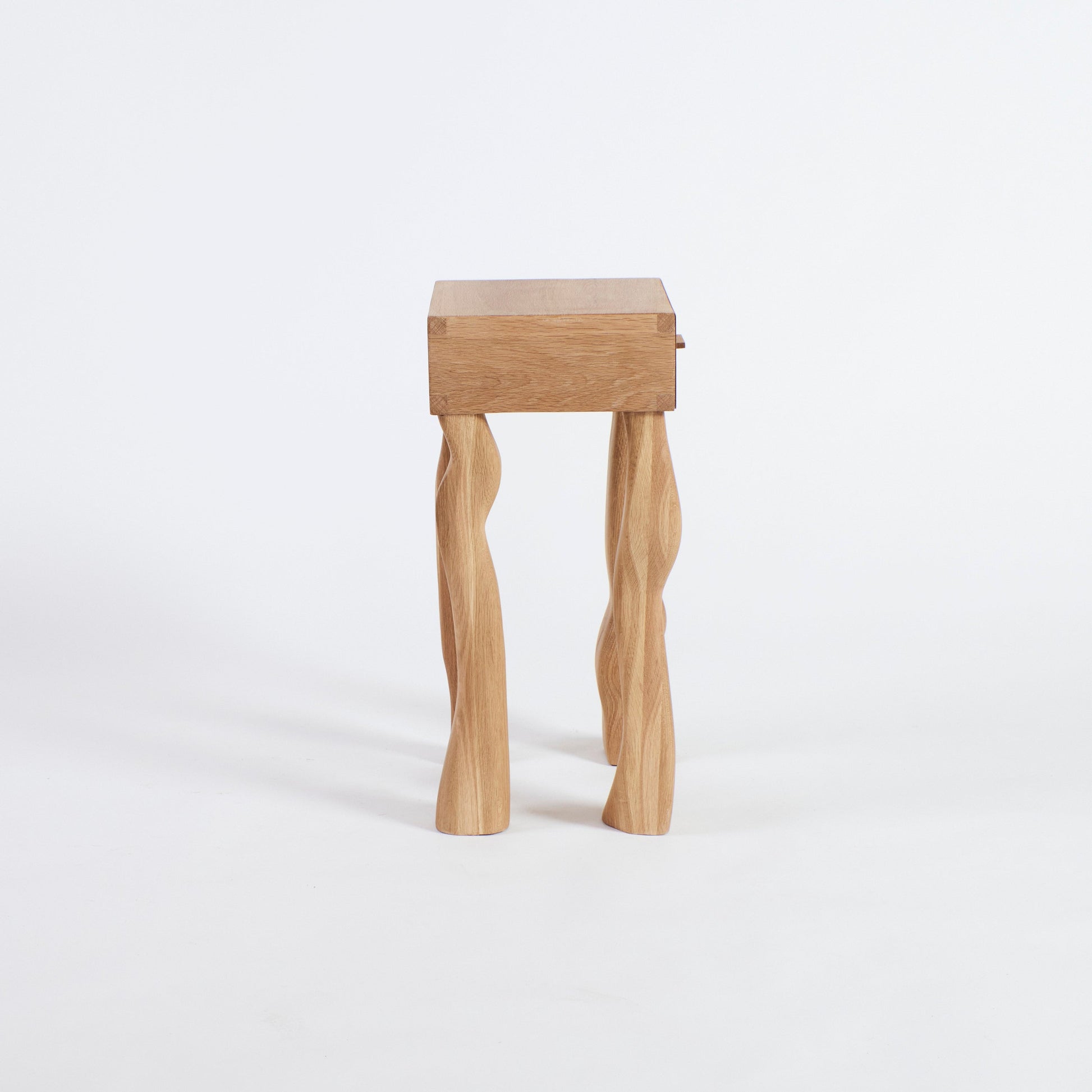 Side Table in Oak - No Foot End Tables