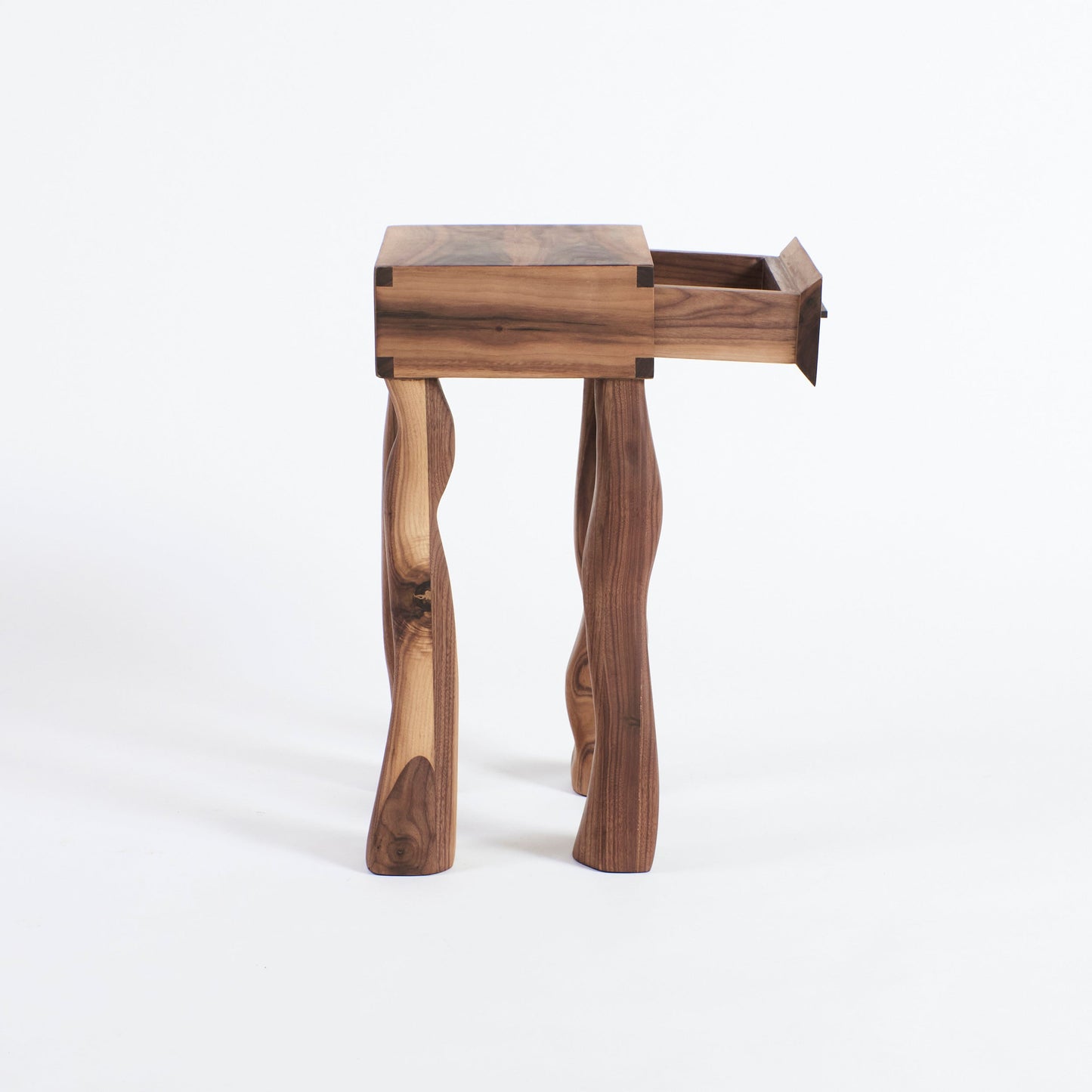Side Table in Walnut - No Foot End Tables