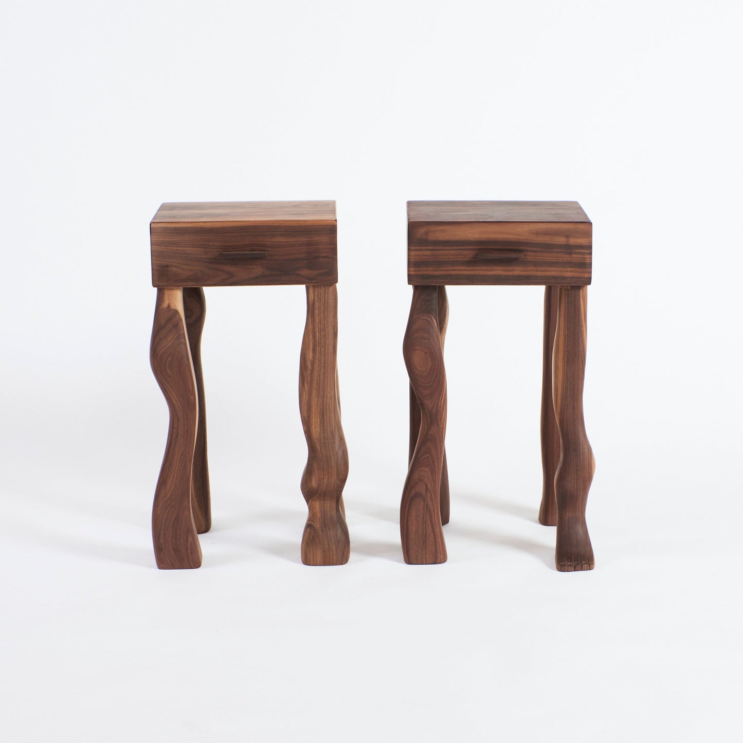Side Table in Walnut - No Foot End Tables