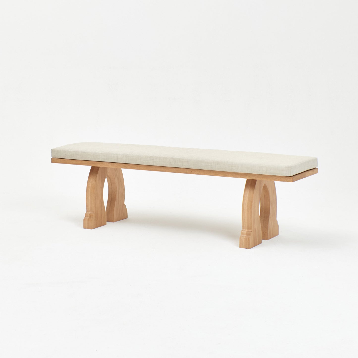 Sintra Bench in Oak with Cushion Benches