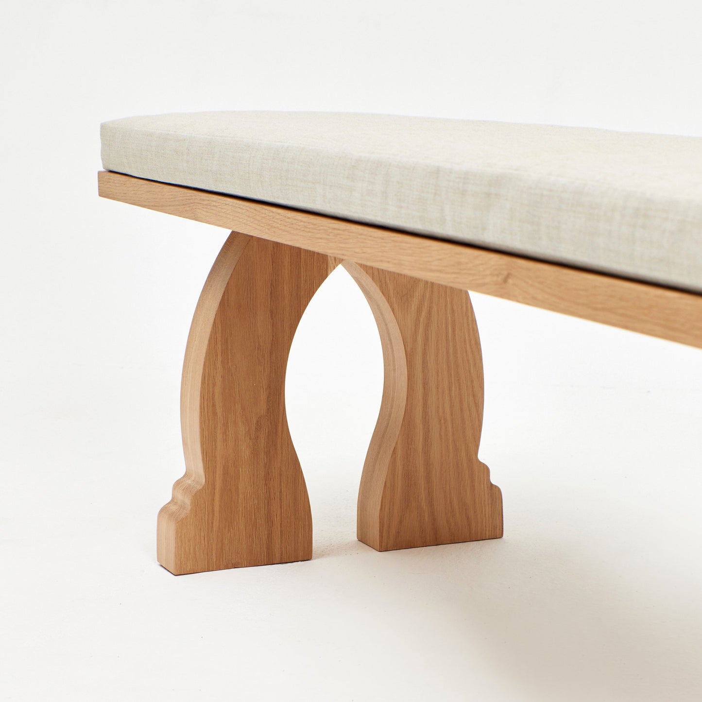 Sintra Bench in Oak with Cushion Benches