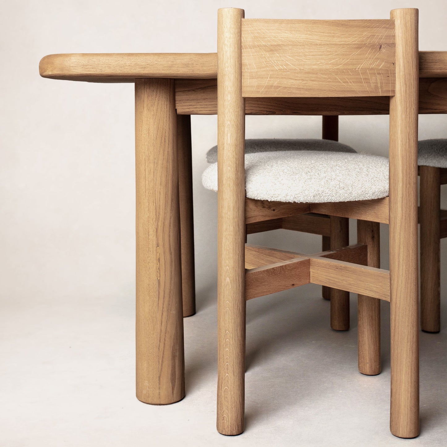 Topa Topa Dining Table - White Oak Dining Tables