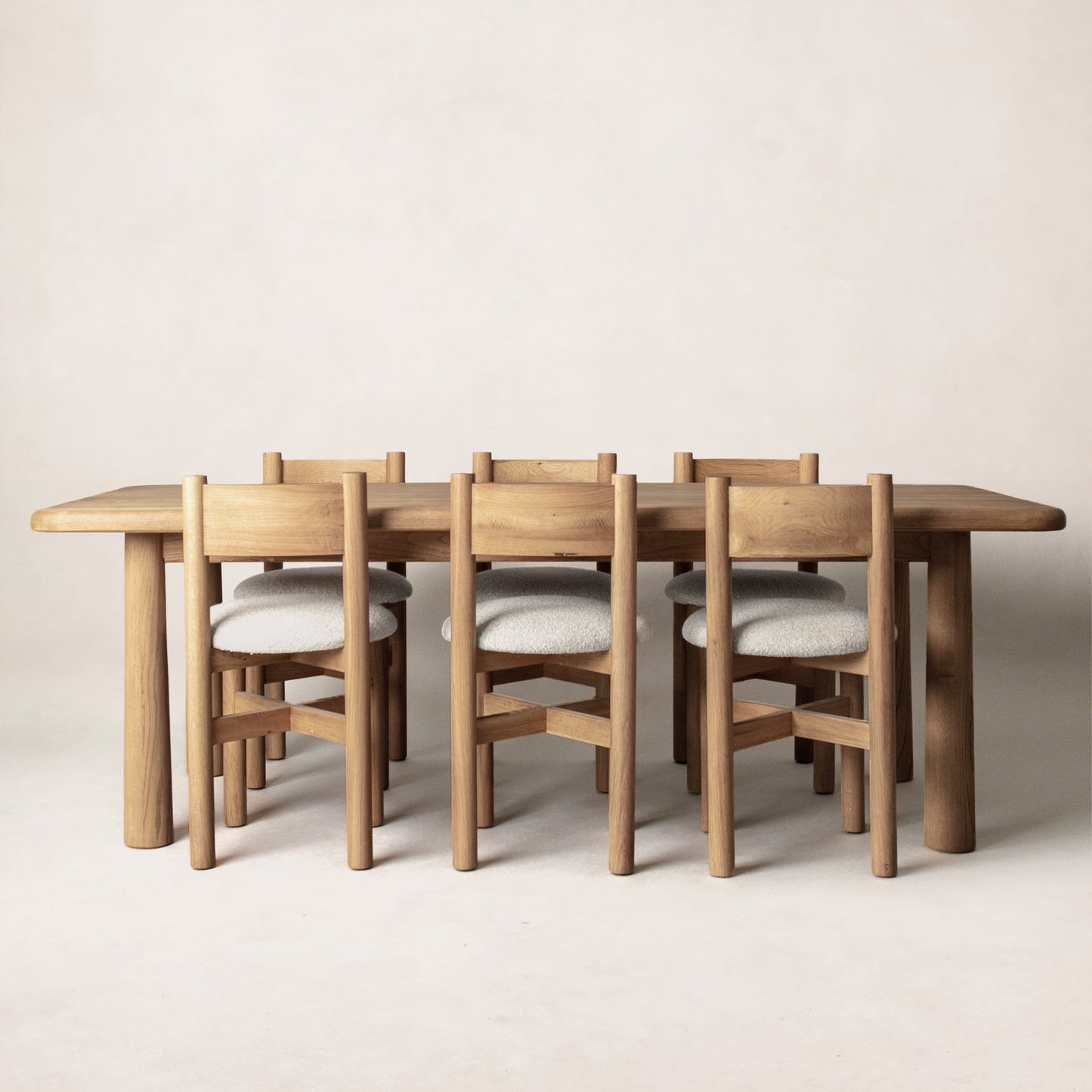 Topa Topa Dining Table - White Oak Dining Tables