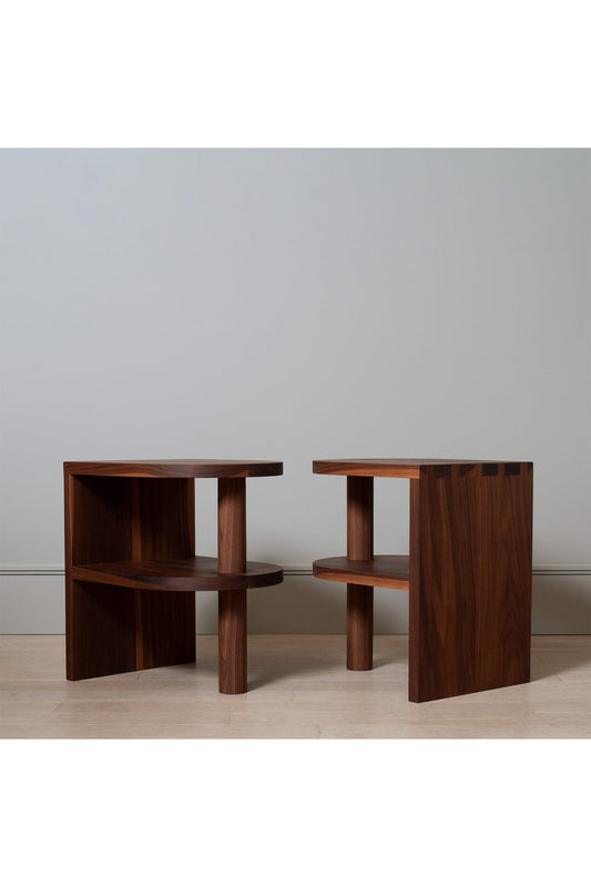 Walnut Nightstands - Set of 2 Bedside Tables