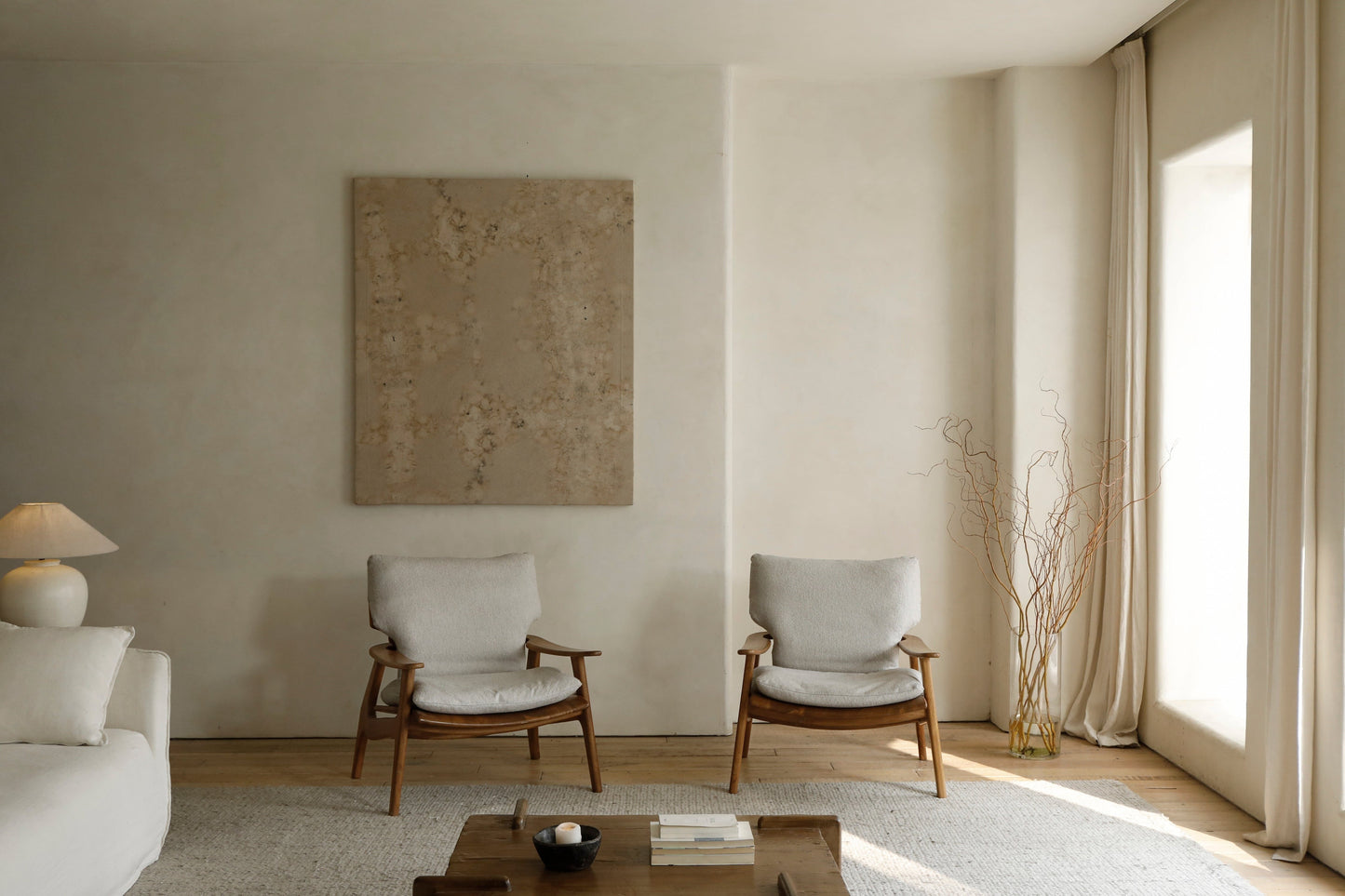 Emile Armchair Chairs Lounger (Armchair w/ Stool)