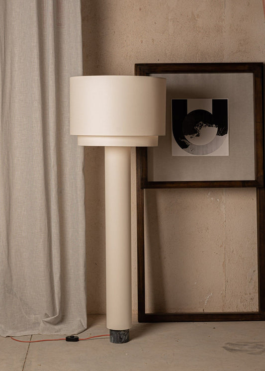 Kolumno Floor Lamp in Black Marble by Simone & Marcel Floor Lamps