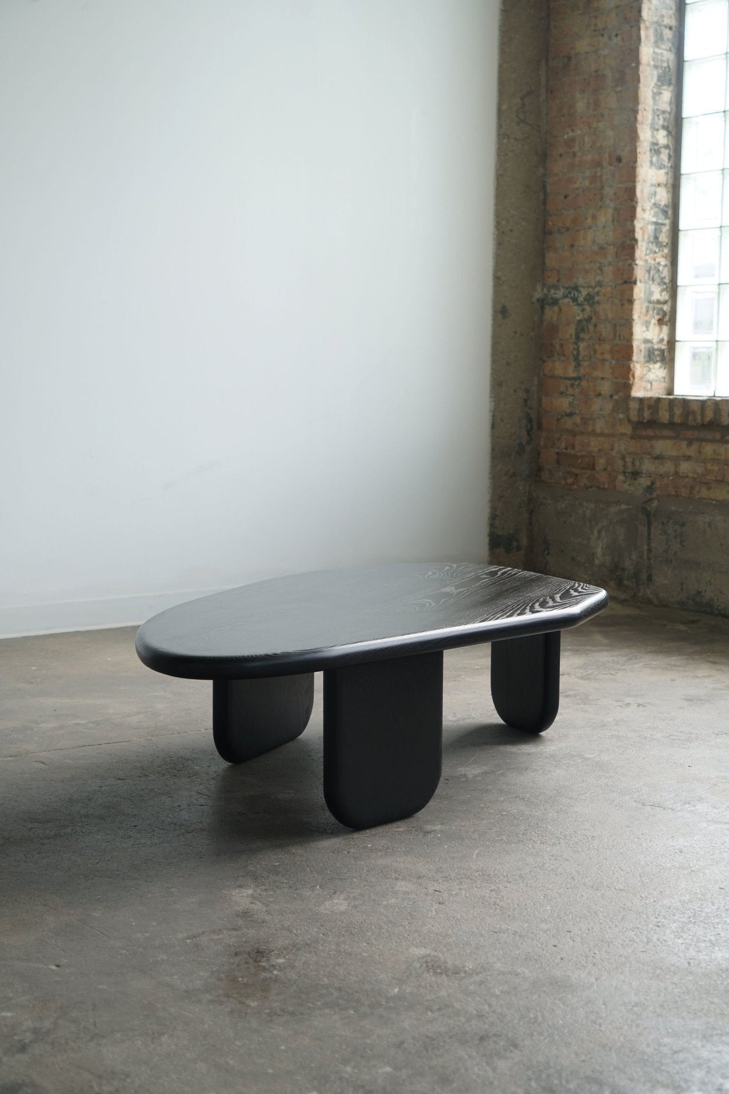 Organic Coffee Table in Jet Black Ash by Last Workshop Coffee Tables