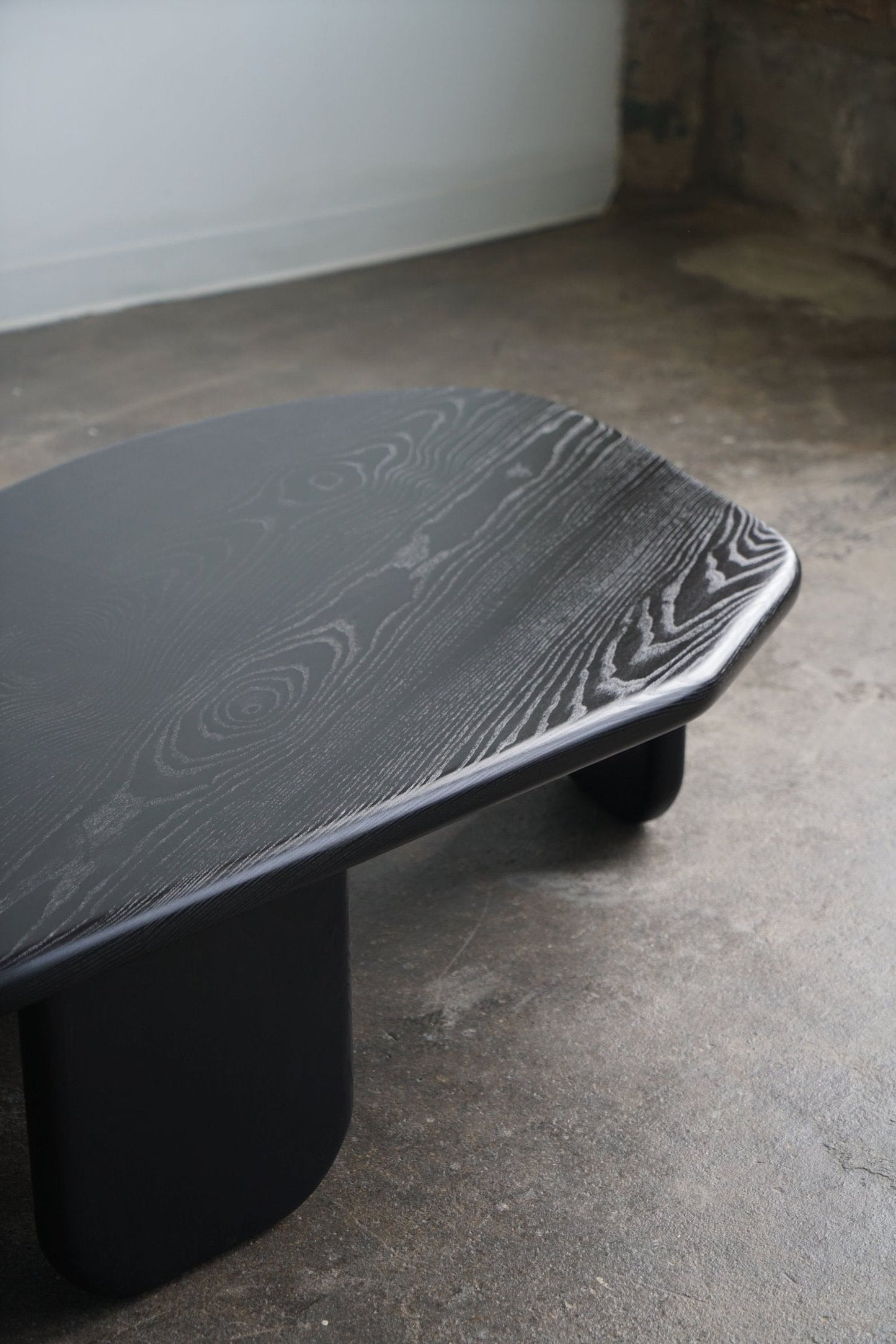 Organic Coffee Table in Jet Black Ash by Last Workshop Coffee Tables