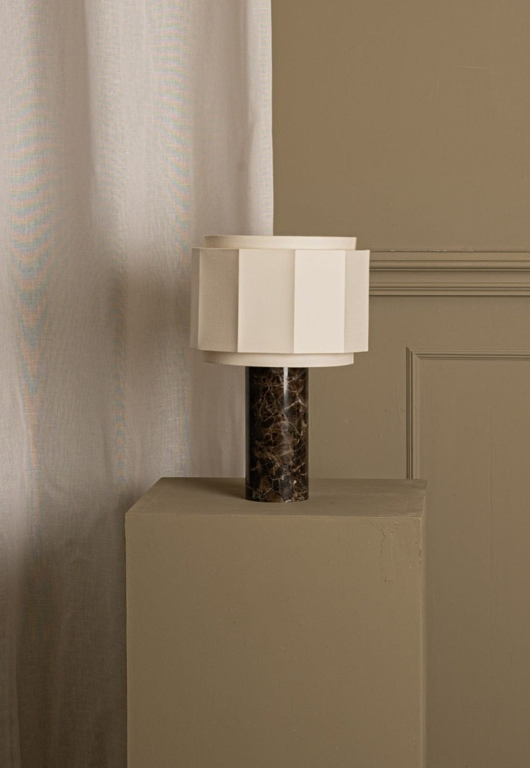 Pipito Okla Table Lamp in Brown Marble by Simone & Marcel Table Lamps