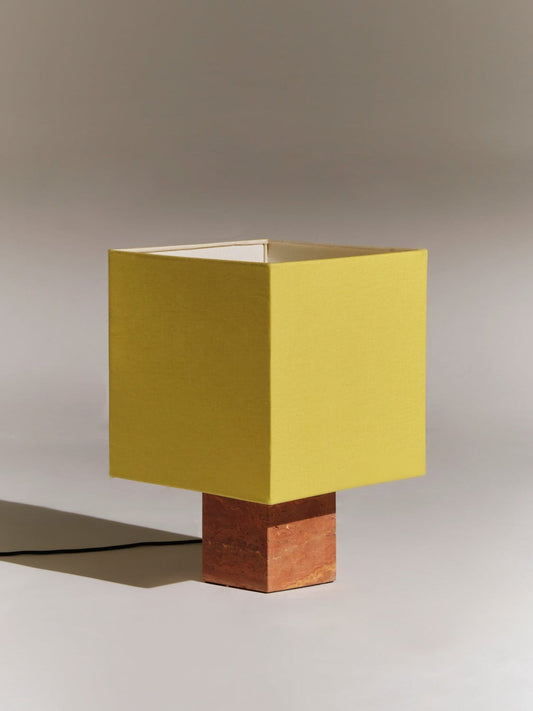 Roma Square Table Lamp in Yellow by Nassi Table Lamps