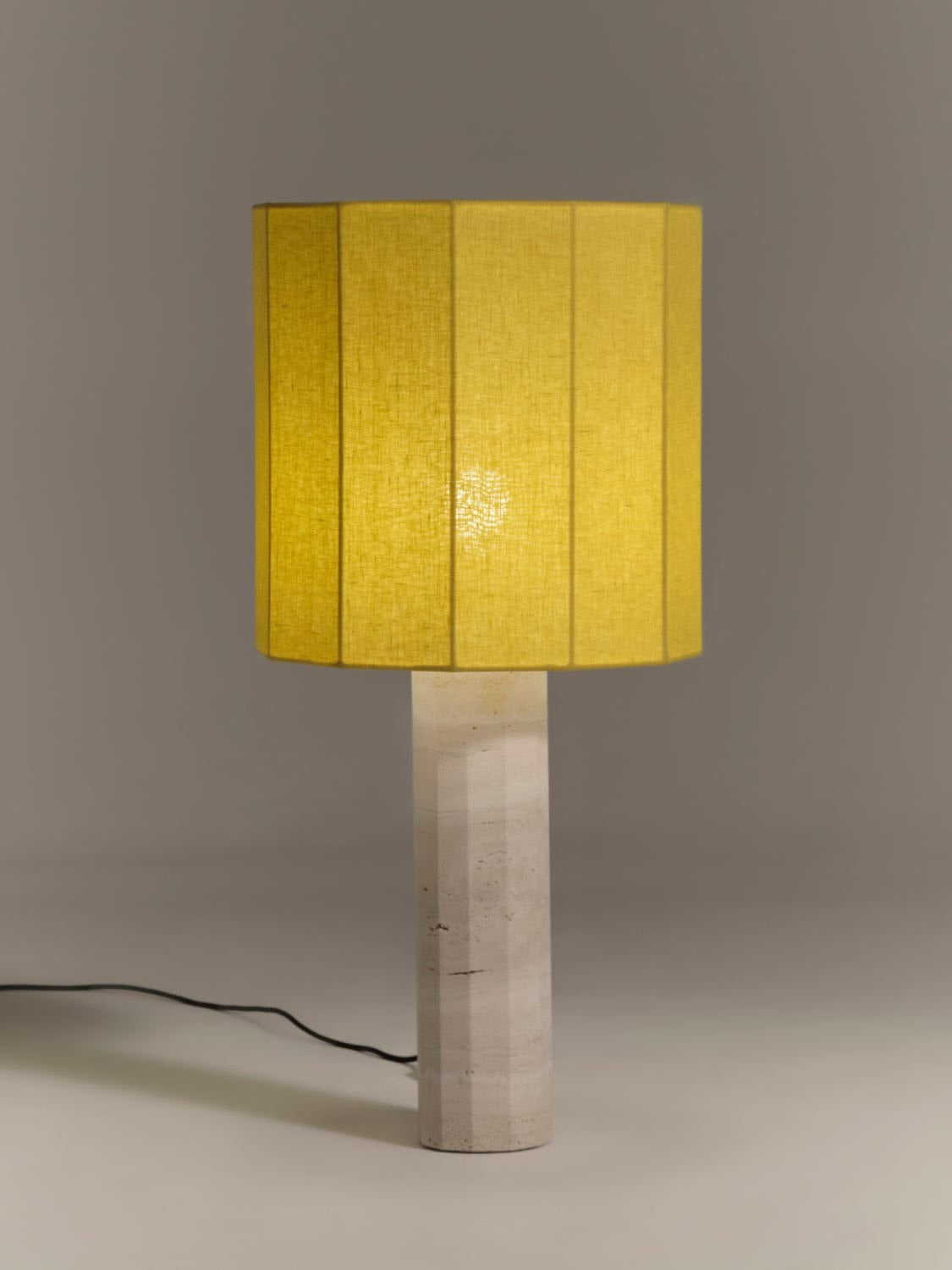 Roma Dodecagon Table Lamp in Yellow by Nassi Table Lamps