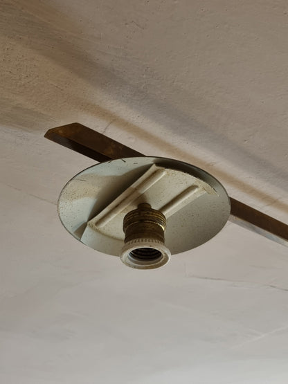 3 Lune Rare Ceiling Lamp Designed by Angelo Lelii for Arredoluce, 1961 Flush Mounts