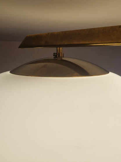 6 Lune Rare Ceiling Lamp Designed by Angelo Lelii for Arredoluce, 1961 Flush Mounts