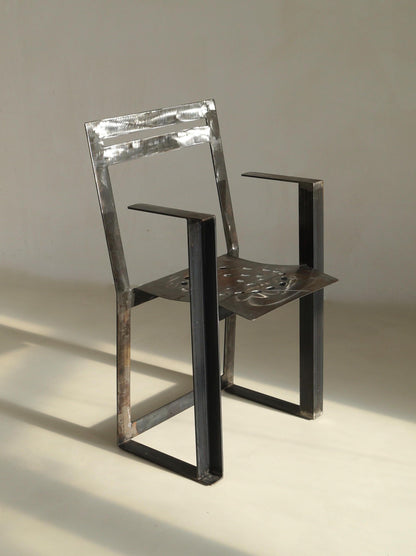 Albert in 't Veld Dutch Modernist Steel Armchair Chairs