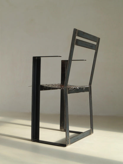 Albert in 't Veld Dutch Modernist Steel Armchair Chairs