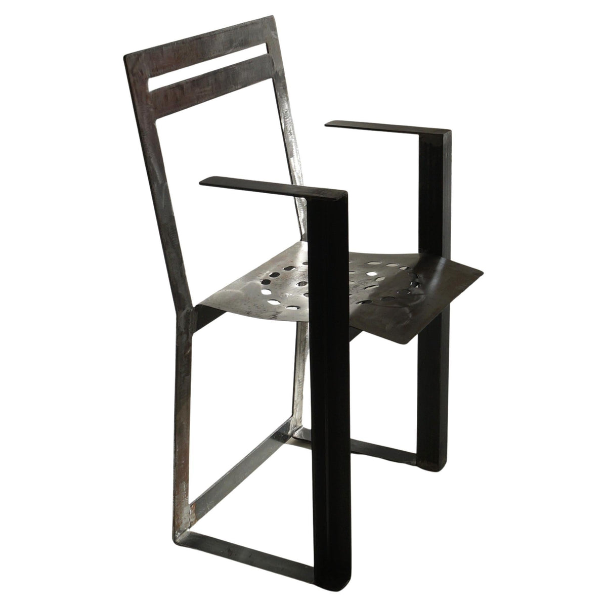 Albert in 't Veld Dutch Modernist Steel Armchair Chairs