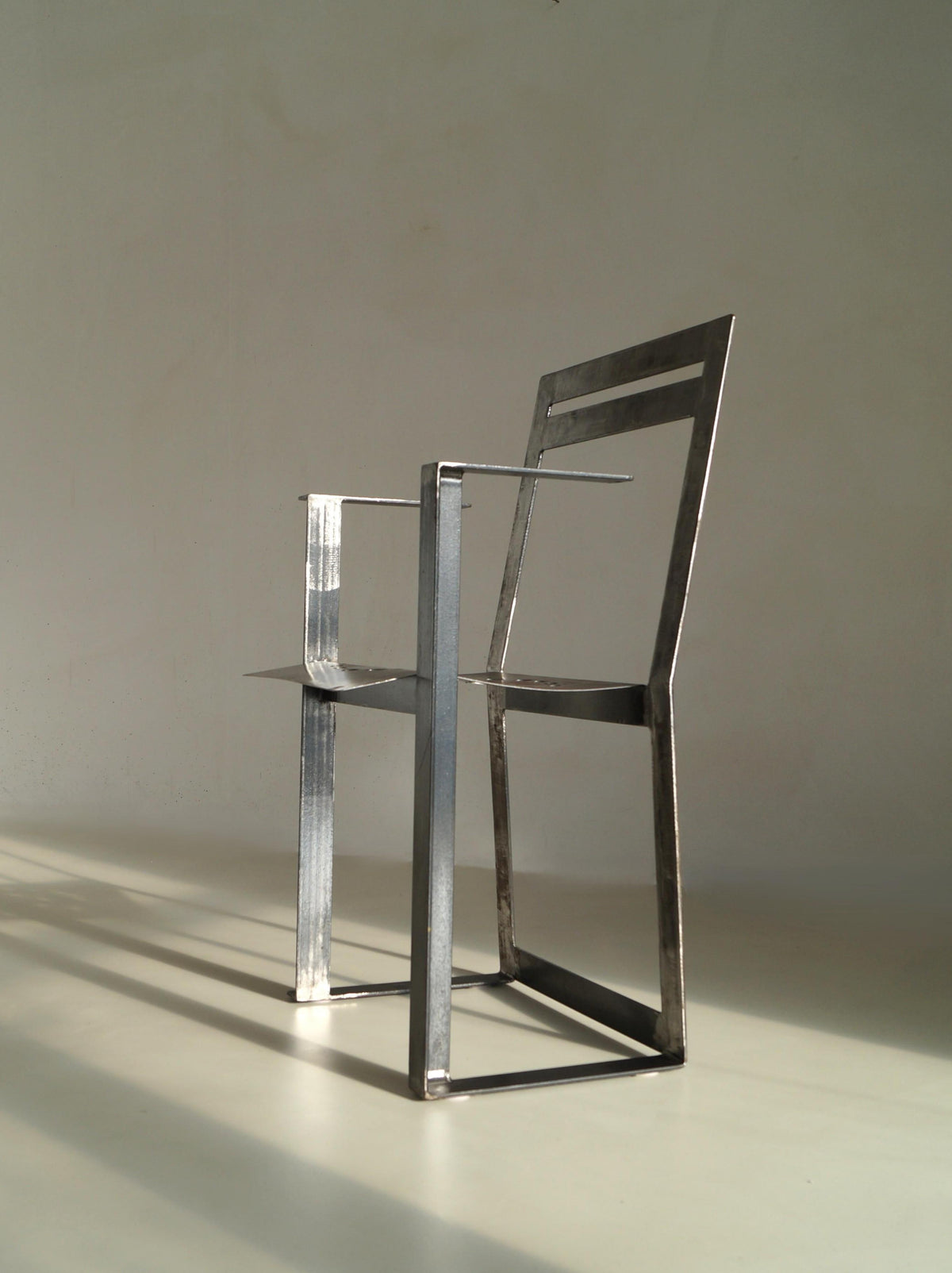 Albert in 't Veld Dutch Modernist Steel Armchair Chairs