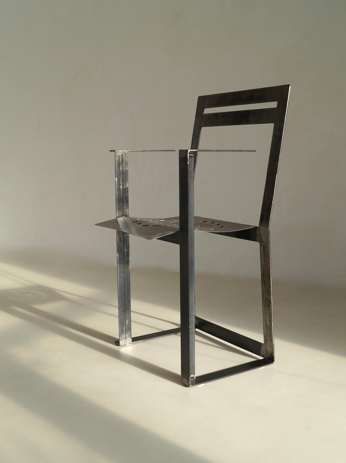 Albert in 't Veld Dutch Modernist Steel Armchair Chairs
