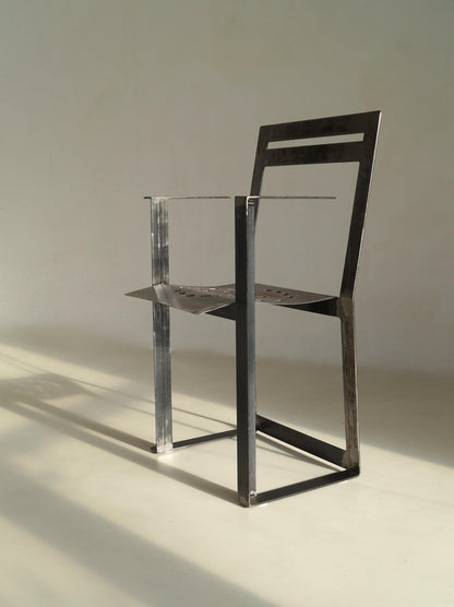 Albert in 't Veld Dutch Modernist Steel Armchair Chairs