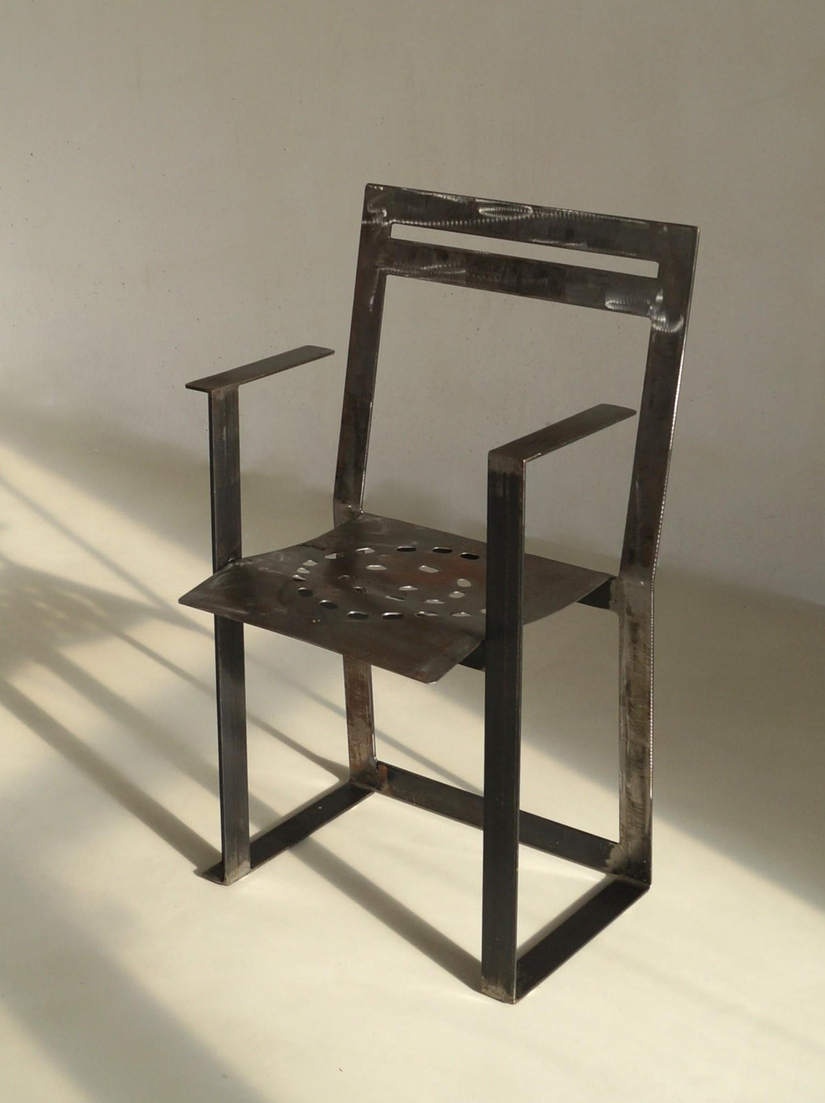 Albert in 't Veld Dutch Modernist Steel Armchair Chairs
