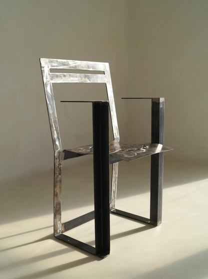 Albert in 't Veld Dutch Modernist Steel Armchair Chairs