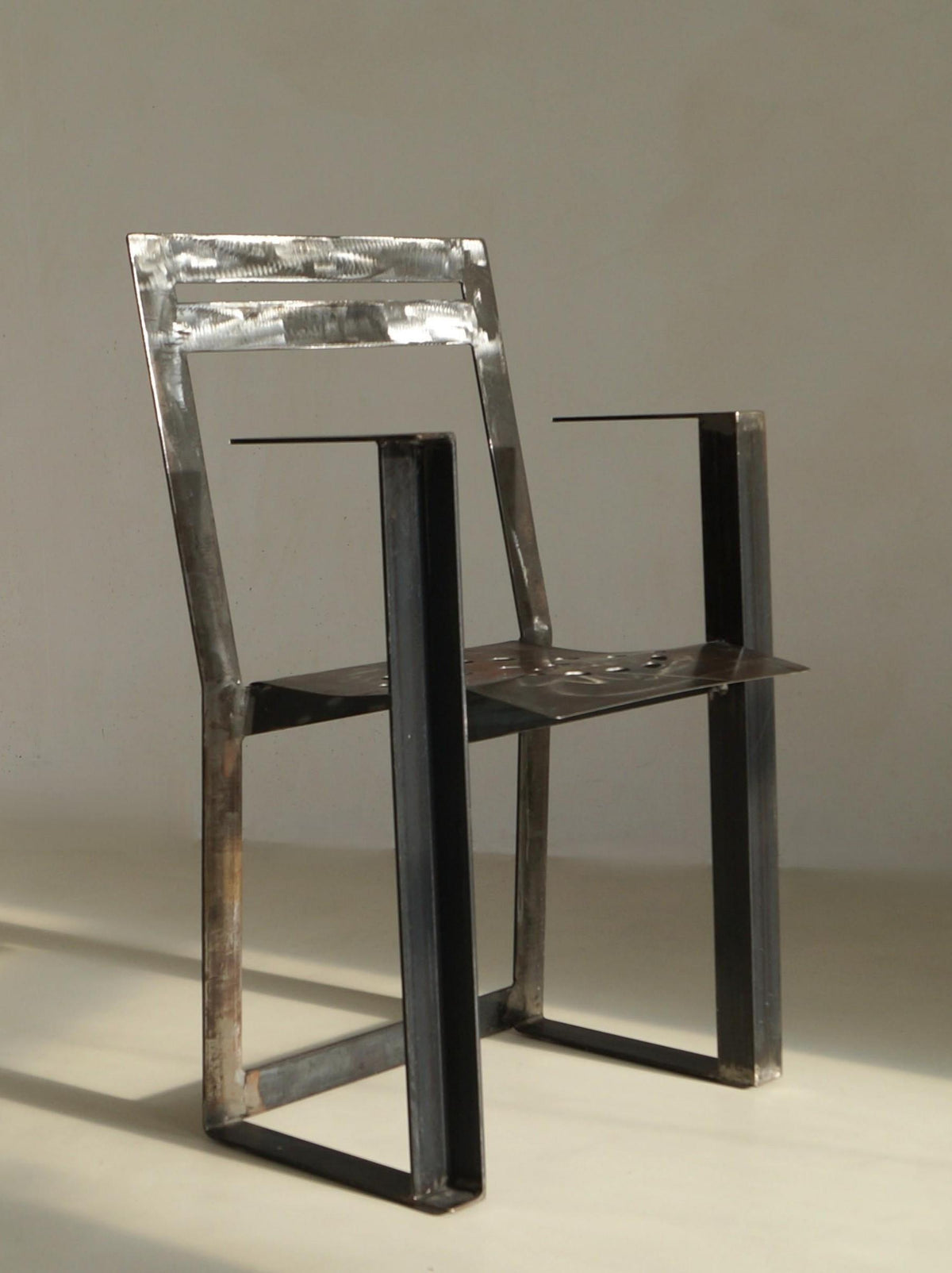 Albert in 't Veld Dutch Modernist Steel Armchair Chairs