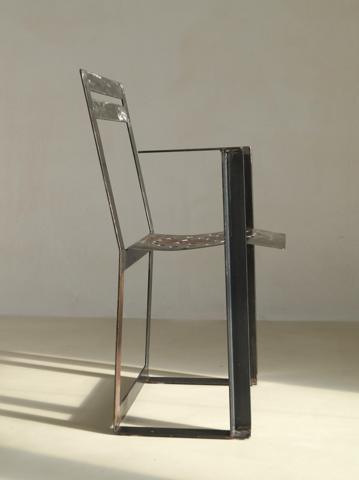 Albert in 't Veld Dutch Modernist Steel Armchair Chairs