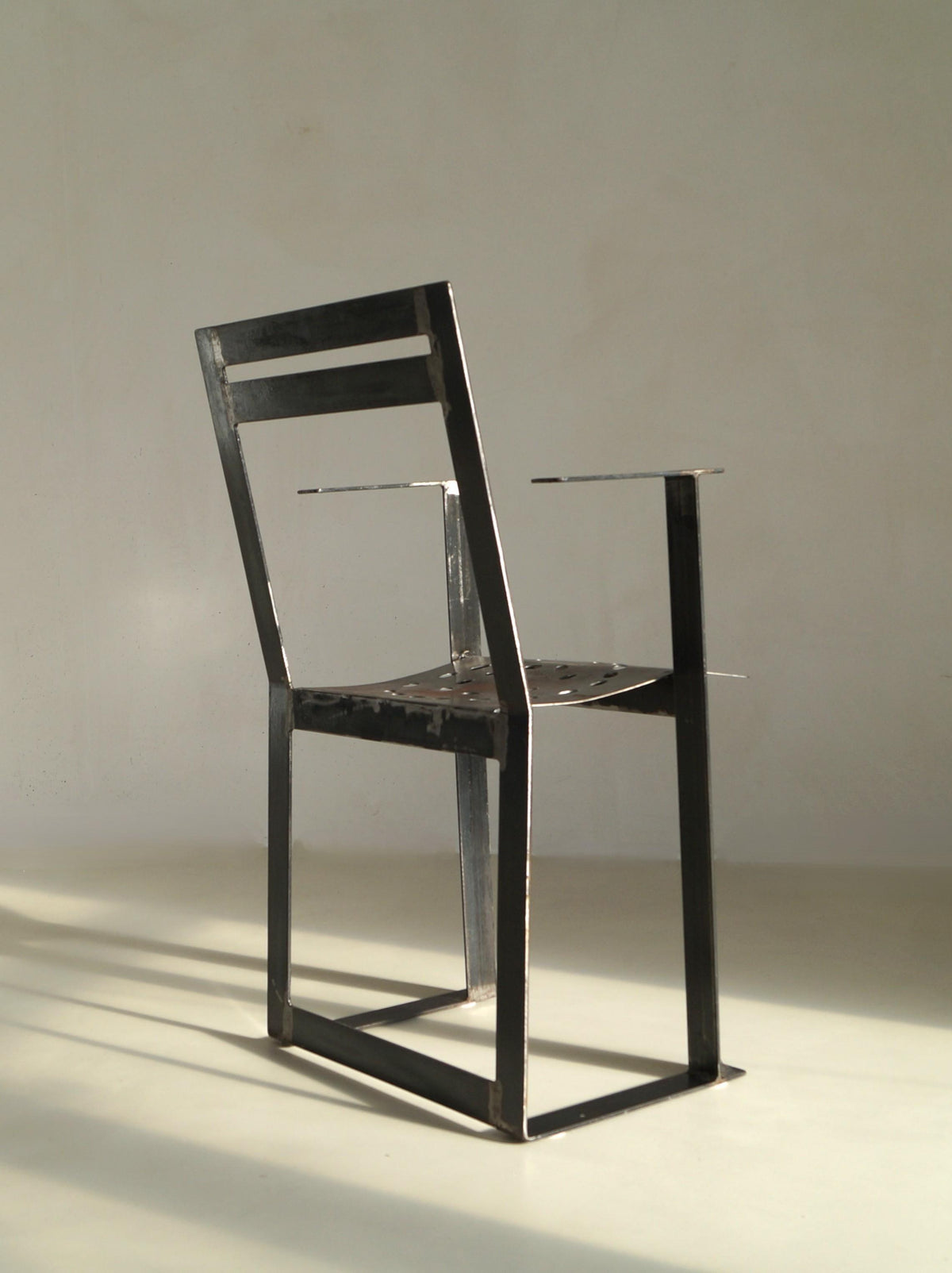 Albert in 't Veld Dutch Modernist Steel Armchair Chairs