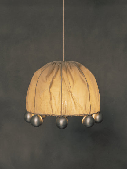 Alter Pendant in Aluminium and Flax Pendant Lights