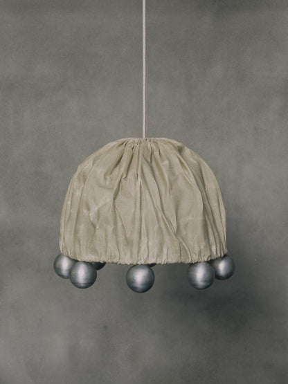 Alter Pendant in Aluminium and Flax Pendant Lights